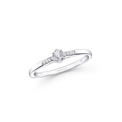 Solitaire Mauboussin Ma Reine d'Amour N°1 en or blanc et diamants